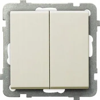 vypínač Schodišťový vypínač Klasik, Podomítkový Ospel krémový ŁP-10R/m/27