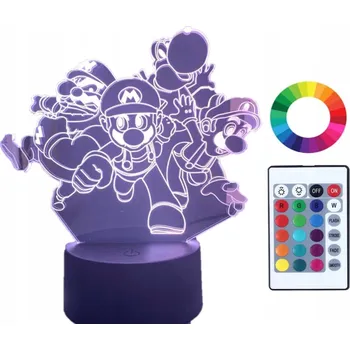 Lampička Noční lampa Plexido vícebarevná