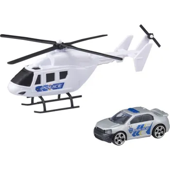 autíčko Halsall Teamsterz helikoptéra a autíčko policie