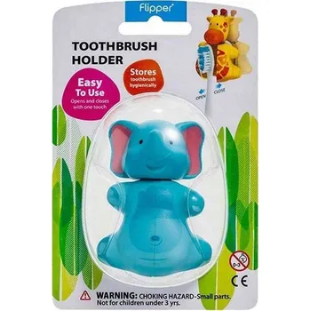 Péče o chrup Držák na zubní kartáček Flipper - Slon