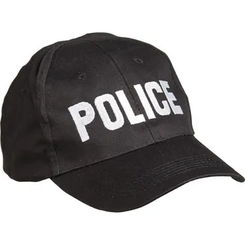 Módní doplněk Čepice baseball s nápisem 'POLICE' ČERNÁ (Čepice baseball s nápisem 'POLICE' ČERNÁ)