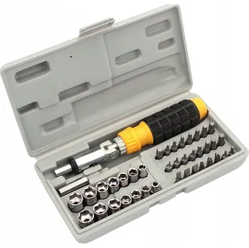 Šroubovák SADA ŠROUBOVÁKŮ MAGNETICKÝCH S RÁČNOU 50 KS BITŮ A NÁSTAVCŮ