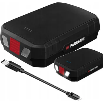 Powerbanka Powerbank PARKSIDE Akumulátor 10 000 mAh LED indikátor svítilna