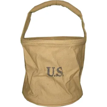 Kempingové nádobí Nádoba US WWII na vodu 10l skládací repro KHAKI (Nádoba US WWII na vodu 10l skládací repro KHAKI)