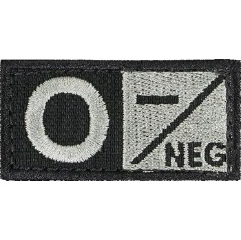 Nášivka Nášivka krevní skupina 0 NEG VELCRO FOLIAGE (Nášivka krevní skupina 0 NEG VELCRO FOLIAGE)