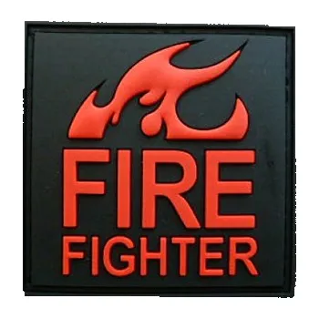 Nášivka Nášivka FIRE FIGHTER plast ČERNÁ/ČERVENÁ (Nášivka FIRE FIGHTER plast ČERNÁ/ČERVENÁ)