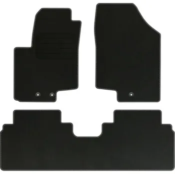 autokoberec Velurové autokoberce s upevněním v sadě Edecor