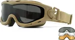 Brýle taktické SPEAR DUAL LENS sada 3 skla TAN rám (Brýle taktické SPEAR DUAL LENS sada 3 skla TAN rám)
