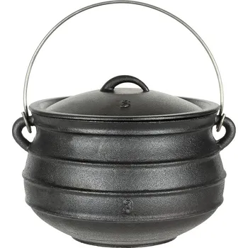 Outdoor vaření Kotlík polní litinový s poklicí 7 litrů (Kotlík polní litinový s poklicí 7 litrů)