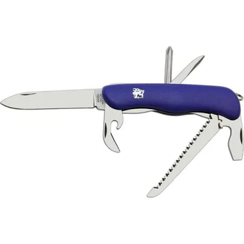 Multifunkční nůž Nůž 6/BK zavírací s pojistkou NEREZ střenka PLAST MODRÝ (Nůž 6/BK zavírací s pojistkou NEREZ střenka PLAST MODRÝ)