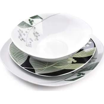 Talíř Jídelní servis Affek Design Herbal Black 18 ks