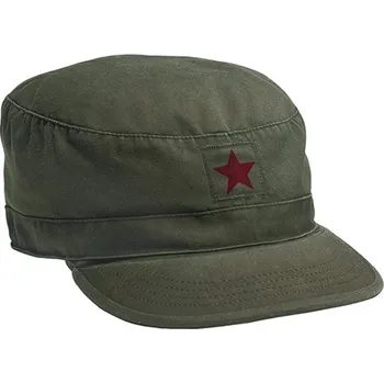 Čepice Čepice VINTAGE FATIGUE RED STAR ZELENÁ (Čepice VINTAGE FATIGUE RED STAR ZELENÁ)