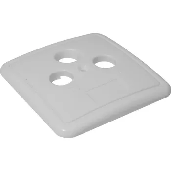 Elektrická zásuvka Víčko TV/R/SAT - bílé