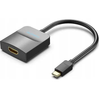 Video kabel Adaptér Vention USB-C na HDMI, 15 cm, černý
