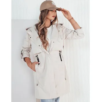 Dámská cargo bunda Světle béžová přechodová parka TILSON TY4183 Velikost: 2XL