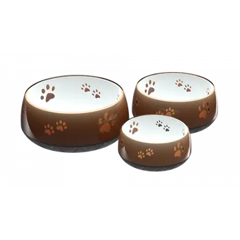 Miska pro psa Protiskluzová stabilní miska pro psy HS hnědá Objem: 450 ml