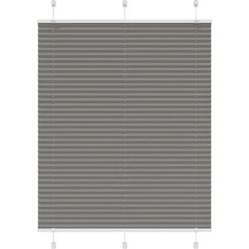 Roleta vidaXL Plisovaná roleta 110x150 cm Šířka látky 109,4 cm [4015196] Barva: antracitová