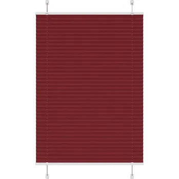 Roleta vidaXL Plisovaná roleta 90x100 cm Šířka látky 89,4 cm [4015175] Barva: Vínová