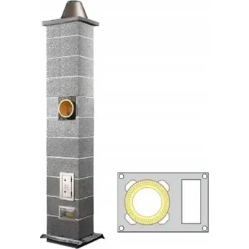 Komín Komínový systém Schiedel Wulkan KW Ci Eko 10 m průměr 160 mm