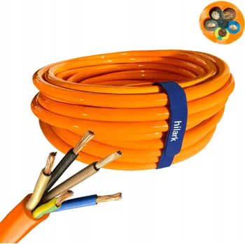 elektrický kabel Kabel 5x2,5 mm2 ORANŽOVÉ LANKO VELMI SILNÝ 100 m
