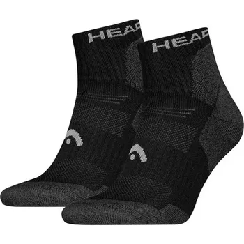 Pánské ponožky SPORTOVNÍ PONOŽKY HEAD HIKING QUARTER ALL CLIMATES SOCKS 2P ČERNÉ 39-42