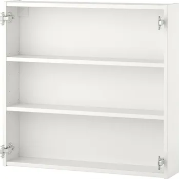 Komoda IKEA ENHET Závěsná skříňka se 2 policemi, bílá, 80x15x75 cm