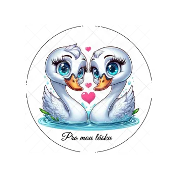 Jedlá dekorace na dort PRO MOU LÁSKU, VARIANTA Jedlý papír 1143