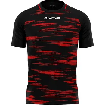 Chlapecké tričko Sportovní triko GIVOVA Pixel black-red 3XL
