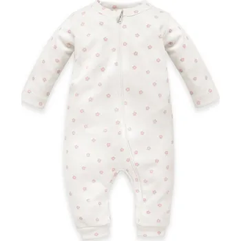 Kojenecký overall PINOKIO Overal na zips bez nožiček Lovely Day děvče růžová Květinky bavlna vel.86