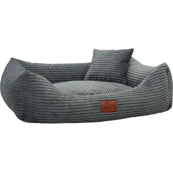 Pelíšek pro psa Leo4dog Pelíšek pro psa Manšestr na praní Tmavě šedý XL 115x90