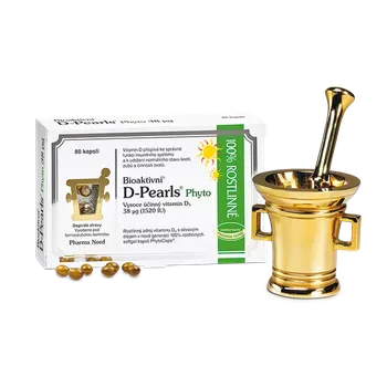 Bioaktivní D-Pearls Phyto 38mcg 80 kapslí