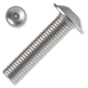 Šroub Šroub s půlkulatou hlavou s límcem, imbus M12x35 ZB ISO 7380-2 FL 10.9