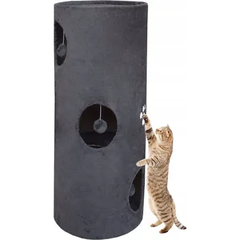 Škrabadlo/Roura/Věž pro kočky 100 cm Šedé