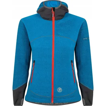 Dámská mikina Fleecová Mikina dámská Mikina MILO CHITE blue sky/dark grey M