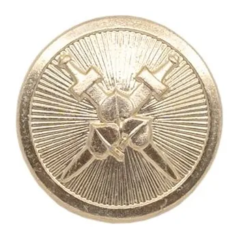 Knoflík Knoflík se znakem SK (meče a lístky) 20mm ZLATÝ (Knoflík se znakem SK (meče a lístky) 20mm ZLATÝ)