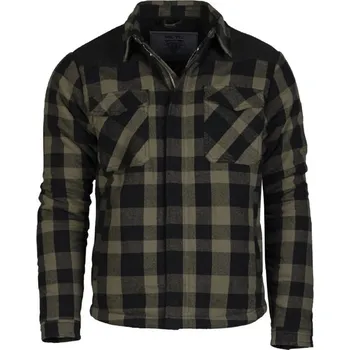 Pánská košile Košile LUMBER se zipem zateplená ČERNÁ/ZELENÁ vel. 3XL (Košile LUMBER se zipem zateplená ČERNÁ/ZELENÁ vel. 3XL)