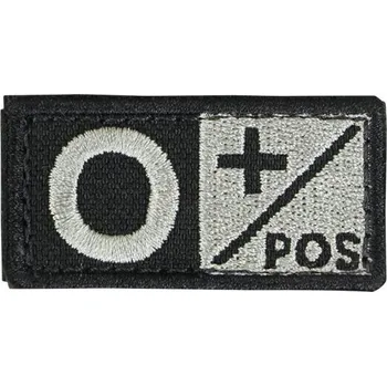Nášivka Nášivka krevní skupina 0 POS VELCRO FOLIAGE (Nášivka krevní skupina 0 POS VELCRO FOLIAGE)