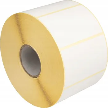 Samolepící etiketa TERMO ETIKETY samolepicí bílé 80x50 mm 2000 kusů role