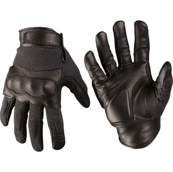 Rukavice MIL-TEC® Rukavice TACTICAL kůže/aramid ČERNÉ XXL