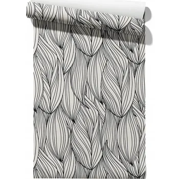 Tapeta Vliesová tapeta Náčrt Listů, role 50 cm x 6,1 m