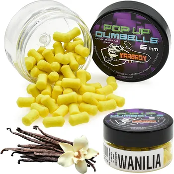 Boilies Činky POP UP 6mm Margrom VANILKA Method Feeder nástrahy