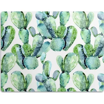 Miska pro psa Pro psa kočku podložka pod misku Zelené kaktusy 60x40