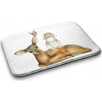 Koupelnová předložka Měkká koupelnová předložka / kobereček s motivem lesních zvířat