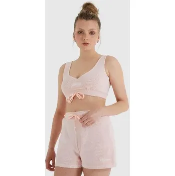 Podprsenka ELLESSE RŮŽOVÝ ŽEBROVANÝ TOP (36)