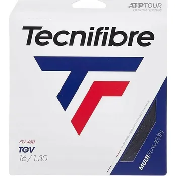 Struna na výplet tenisové rakety Tenisový výplet Tecnifibre TGV 1,25 mm / 12 m černý