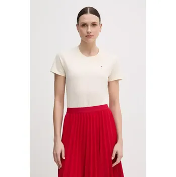 Pánské tričko Bavlněné tričko Tommy Hilfiger WW0WW44433 béžová 01X, vel. XXL