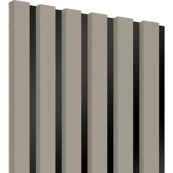 Obraz Lamely kašmírové barvy na černé HDF desce LAMELE KAŠMÍROVÉ