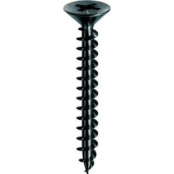 Vrut Černé vruty do dřeva 3,5x25mm MUSTAD Drážka PZ 100 kusů