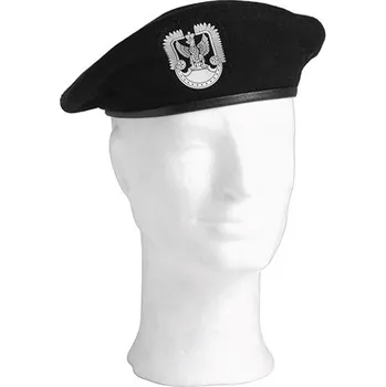 Čepice Baret POLSKÝ s nášivkou ČERNÝ vel. 55 (Baret POLSKÝ s nášivkou ČERNÝ vel. 55)