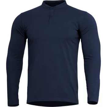 Pánské tričko Triko ROMEO HENLEY 2.0 dlouhý rukáv MIDNIGHT BLUE (Triko ROMEO HENLEY 2.0 dlouhý rukáv MIDNIGHT BLUE)